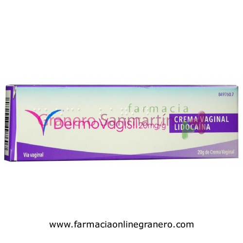 DERMOVAGISIL 20mg/g CREMA VAGINAL , 1 tubo de 20 g