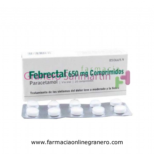 FEBRECTAL 650 MG COMPRIMIDOS , 20 comprimidos