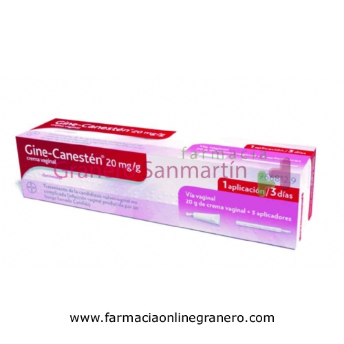 GINE-CANESTEN 20 mg/g CREMA VAGINAL , 1 tubo de 20 g