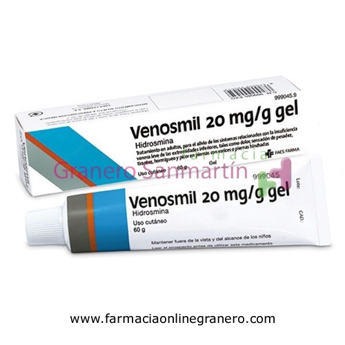 VENOSMIL 20 mg/g GEL , 1 tubo de 60 g