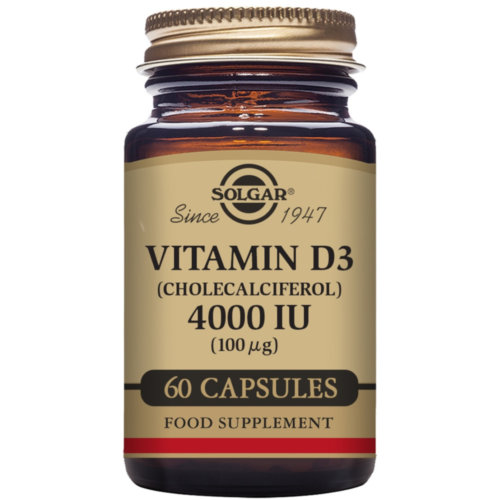 Solgar vitamina d3 colecalciferol  4000 ui 100 microgramos 60 capsulas vegetales