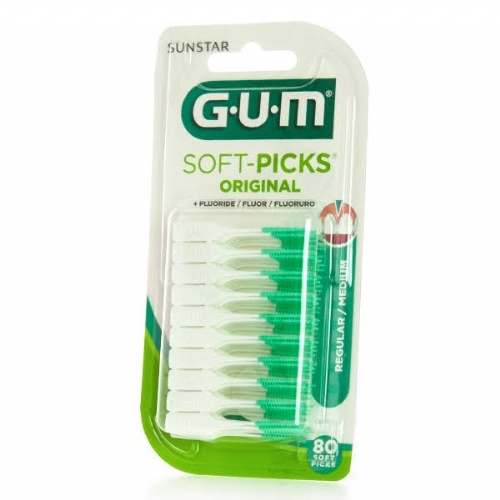 GUM SOFT PICKS REGULAR 80 U