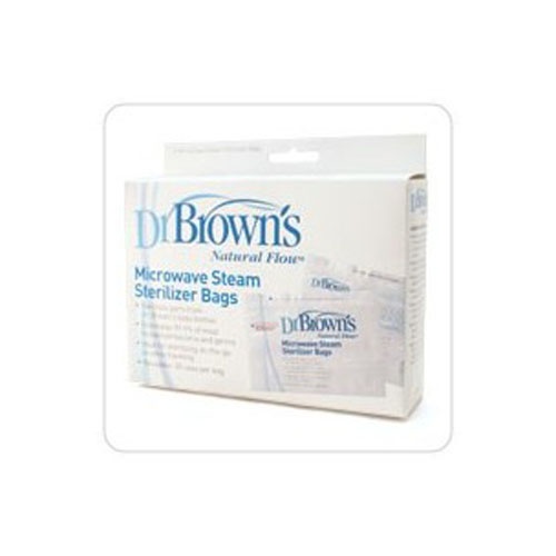 Bolsa esterilizacion a vapor microondas - dr brown´s natural flow (5 u)