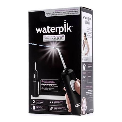 Irrigador bucal inalambrico - waterpik cordless express wp 02 (a pilas black)