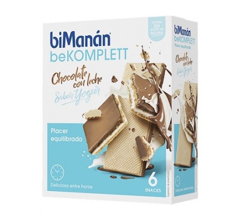 Bimanan snack chocolate c leche (sabor yogur 20 g 6 biscuits)