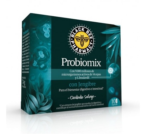 Black bee pharmacy probiomix con jengibre (10 capsulas)