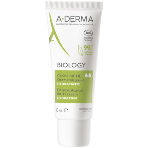 A-derma biology crema rica dermatologica hidratante (1 envase 40 ml)