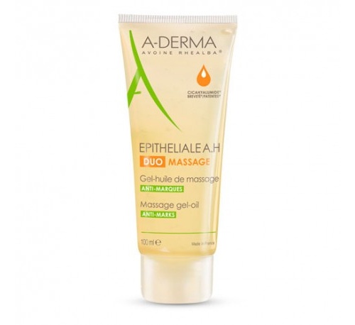 A-derma epitheliale ah duo - gel aceite de masaje antimarcas (1 envase 100 ml)