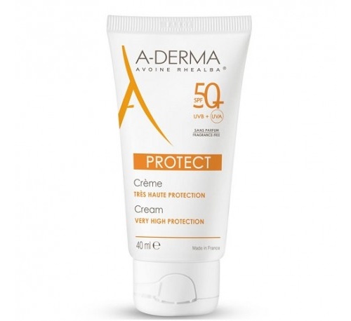 A-derma protect crema muy alta proteccion spf50+ (1 envase 40 ml sin perfume)