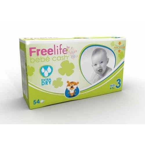PA?AL BEBE CASH 3 MD 4-9KG 54U