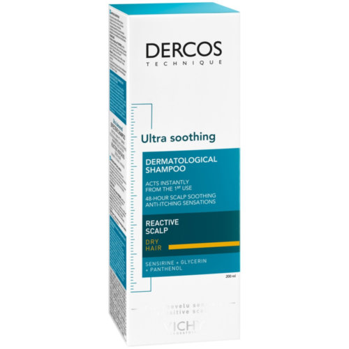 Dercos technique champu ultra calmante cabello seco o coloreado 1 envase 200 ml