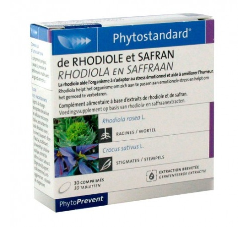 Phytostandard rodiola y azafran (30 comprimidos)