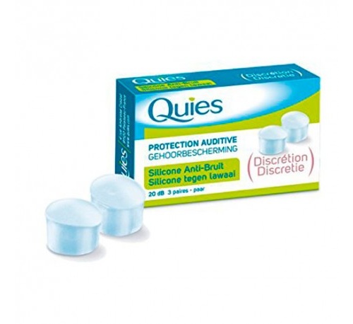 Tapones oidos silicona antiruido - quies (6 unidades)