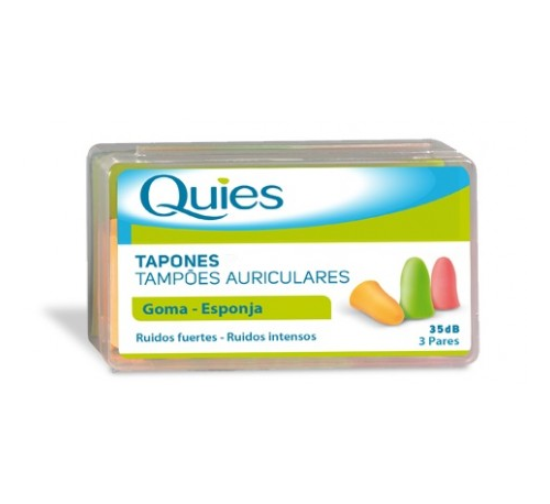 TAPONES QUIES GOMA COLORES 6 U