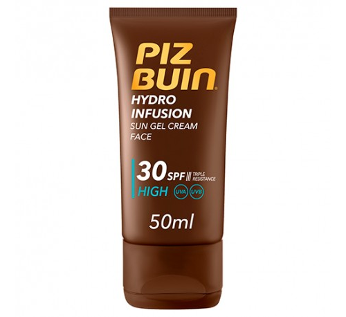 Piz buin hydro infusion crema solar facial en gel spf 30 - proteccion alta (50 ml)