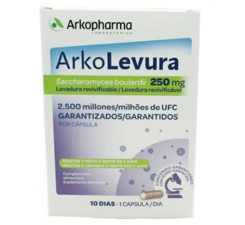 Arko-levura saccharomyces boulardii (250 mg 10 caps)