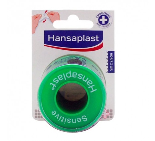 Esparadrapo hipoalergico - hansaplast sensitive (1 unidad 5 m x 2,5 cm)
