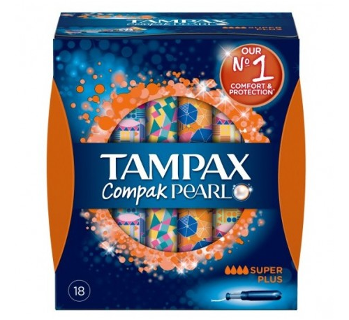 TAMPAX COMPAK PEARL SUPERPLU18