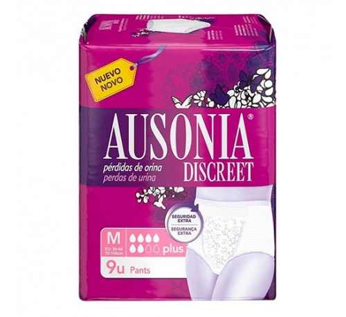 Absorb inc orina muy ligera - ausonia discreet (pants m 9 u)