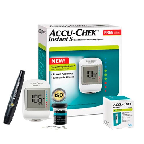 Glucometro medidor - accu-chek instant s (1 medidor + 1 pinchador)