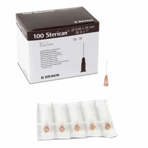 AGUJ STERICAN 0,45X25 100 U