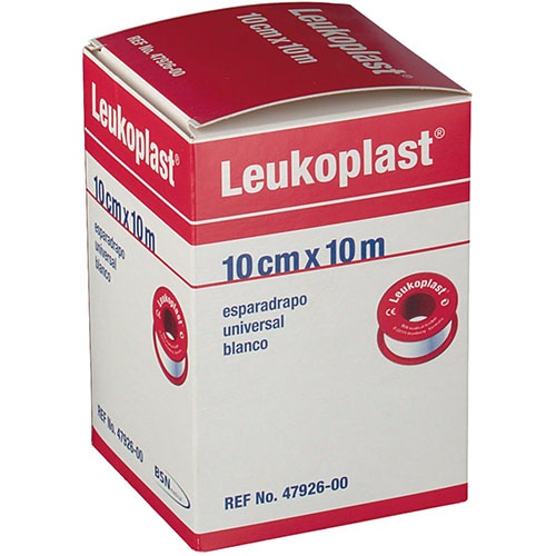 Esparadrapo - leukoplast (blanco 10 m  x 10 cm)