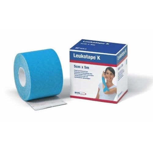 Leukotape k - vendaje neuromuscular tecnica vnm (azul claro 5 cmx 5 cm)