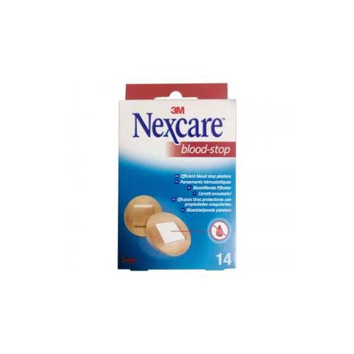 3m nexcare blood stop - aposito coagulante (30 apositos redondos 22,5 mm)