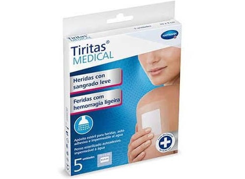 Tiritas medical heridas con sangrado leve - aposito adhesivo (15 x 9 cm 5 u)