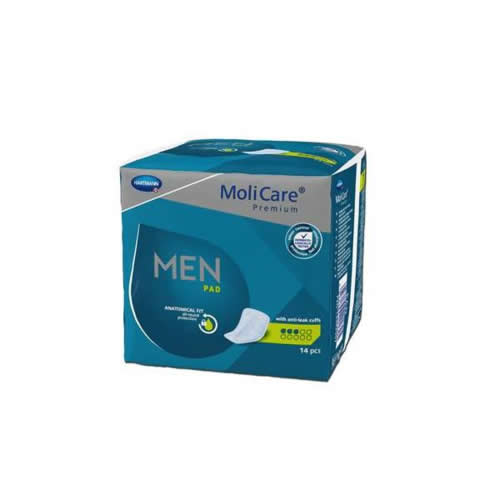 Absorb inc orina ligera - molicare premium men pad (3 gotas 14 u)