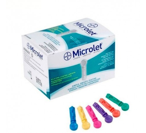 Microlet de colores lancetas (25 u)