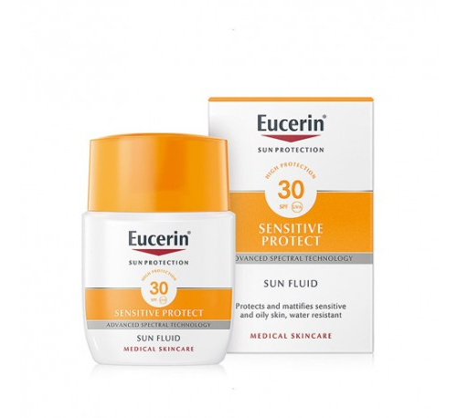 Eucerin sun protection 30 spf fluid - sensitive protect (50 ml)