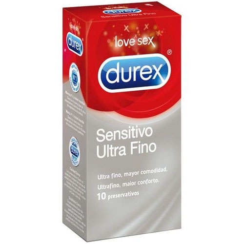Durex sensitivo ultra fino - preservativos (10 preservativos)