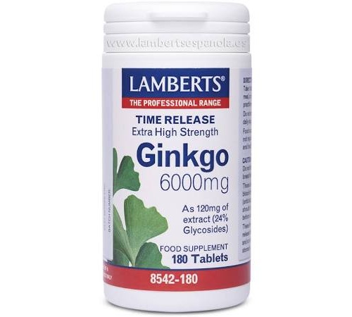 GINKGO BIL 6000MG 180TAB LAMBE