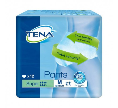 TENA PANTS SUPER MEDIANO 12 U