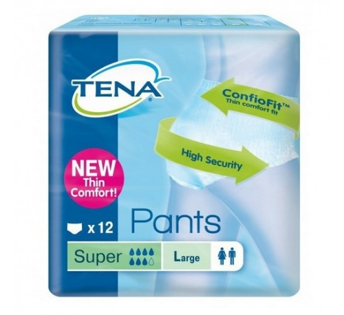 TENA PANTS SUPER LARGE 12 U