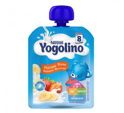 Nestle yogolino platano-fresa (90 g bolsa)