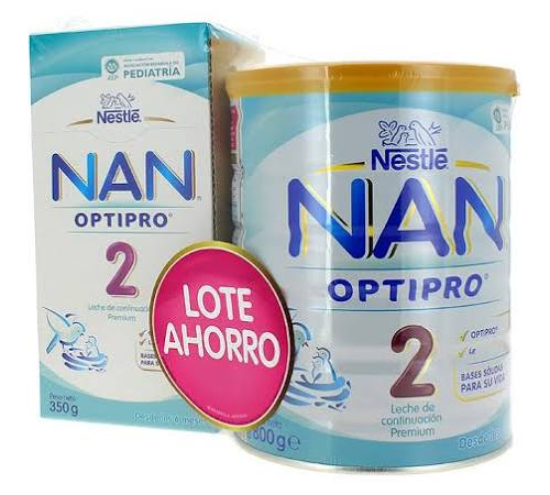 Nan optipro 2 leche de continuacion (lote 800 g + 350 g)