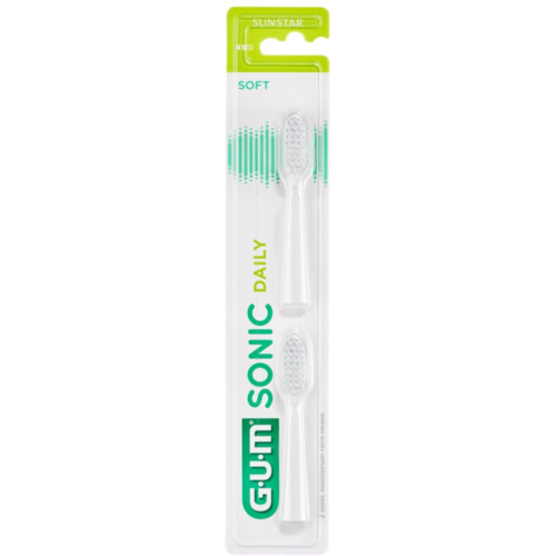 Cepillo dental sonico - gum sonic daily (2 recambios color blanco)