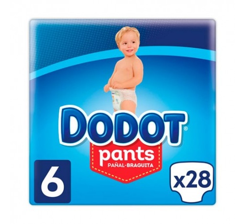 Pañal infantil dodot pants talla 6 +15 kg 27 unidades - dodot pants