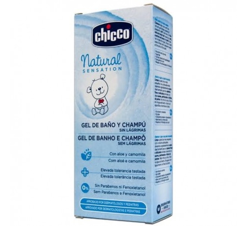 Natural sensation gel de baño y champu - chicco (200 ml)