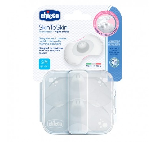 Protegepezon silicona - chicco skintoskin (2 unidades talla- s/m)