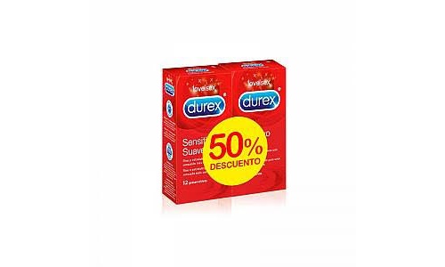 Durex sensitivo suave - preservativos (duplo 2 x 12 u)