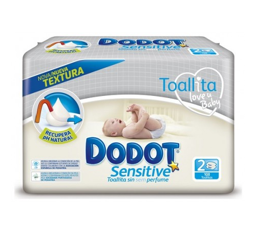 TOALLITAS DODOT SENSI REC 108U