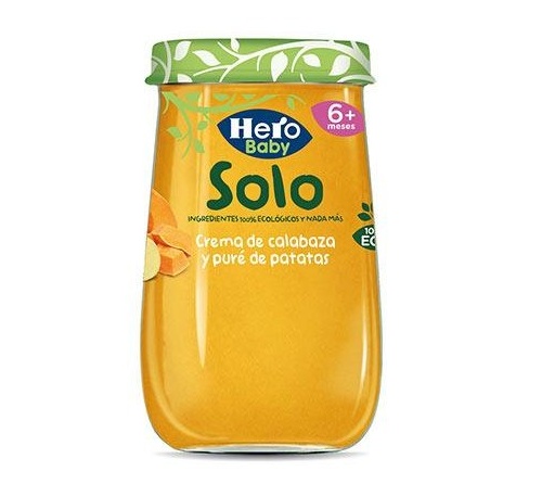 Hero baby solo crema calabaza y pure patatas (1 envase 190 g)