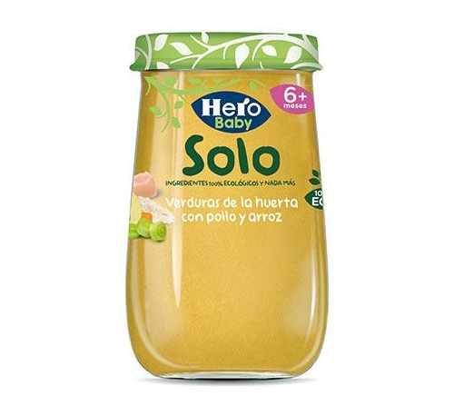 Hero baby solo verduras con pollo y arroz (190 g)