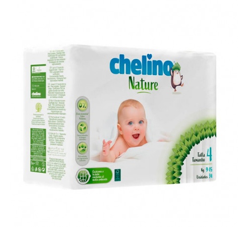 Pañal infantil - chelino nature (talla 4 34 unidades)