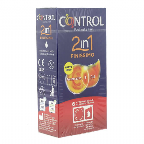 Control 2in1 finissimo - preservativos (6 u)