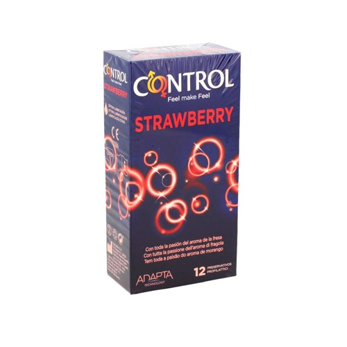 Control strawberry - preservativos (12 unidades)