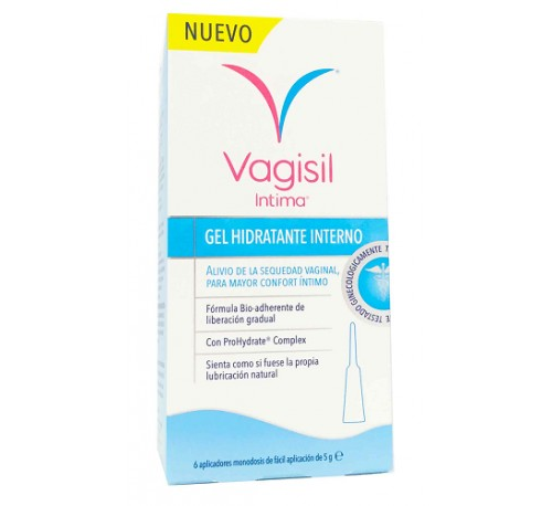 VAGISIL INTIMA GEL HIDRATANTE INTERNO (5 ML 6 APLICADORES)